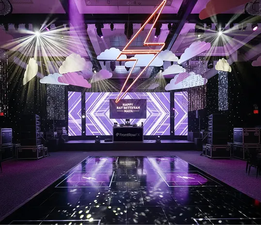 event production minneapolis led dance floor led screens lighting sound dj led robot wedding quinceanera corporate events