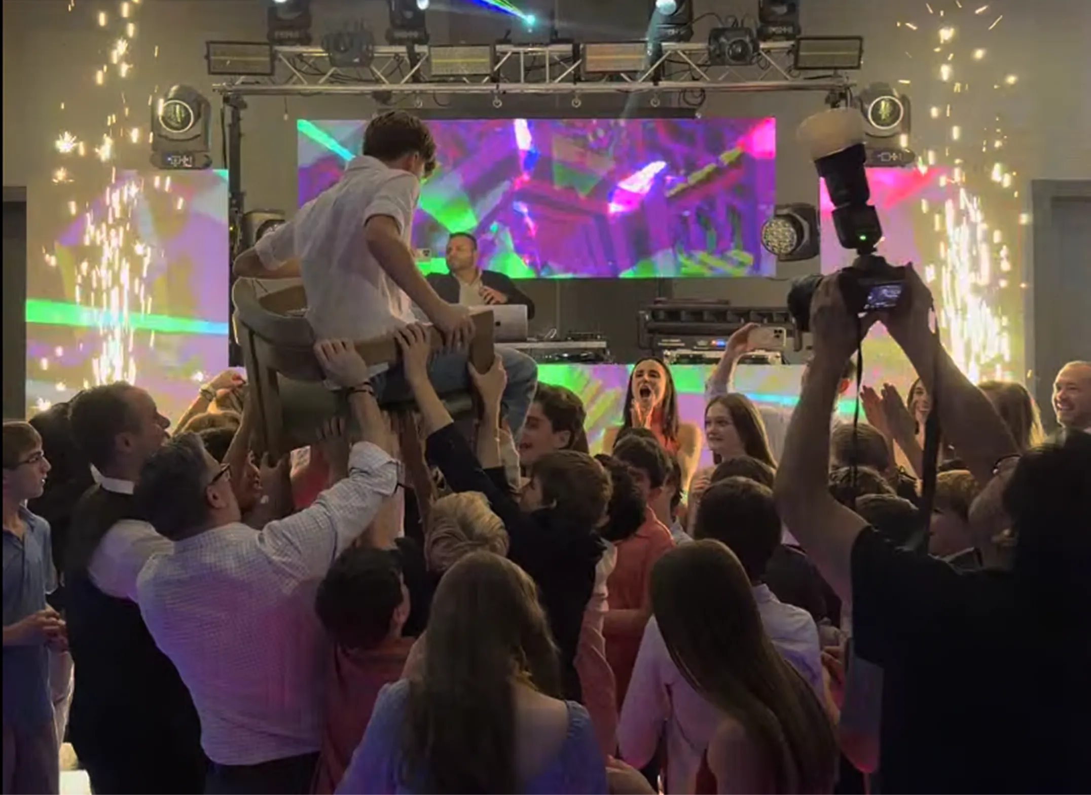 event production minneapolis led dance floor led screens lighting sound dj led robot wedding quinceanera corporate events bar mizbath
