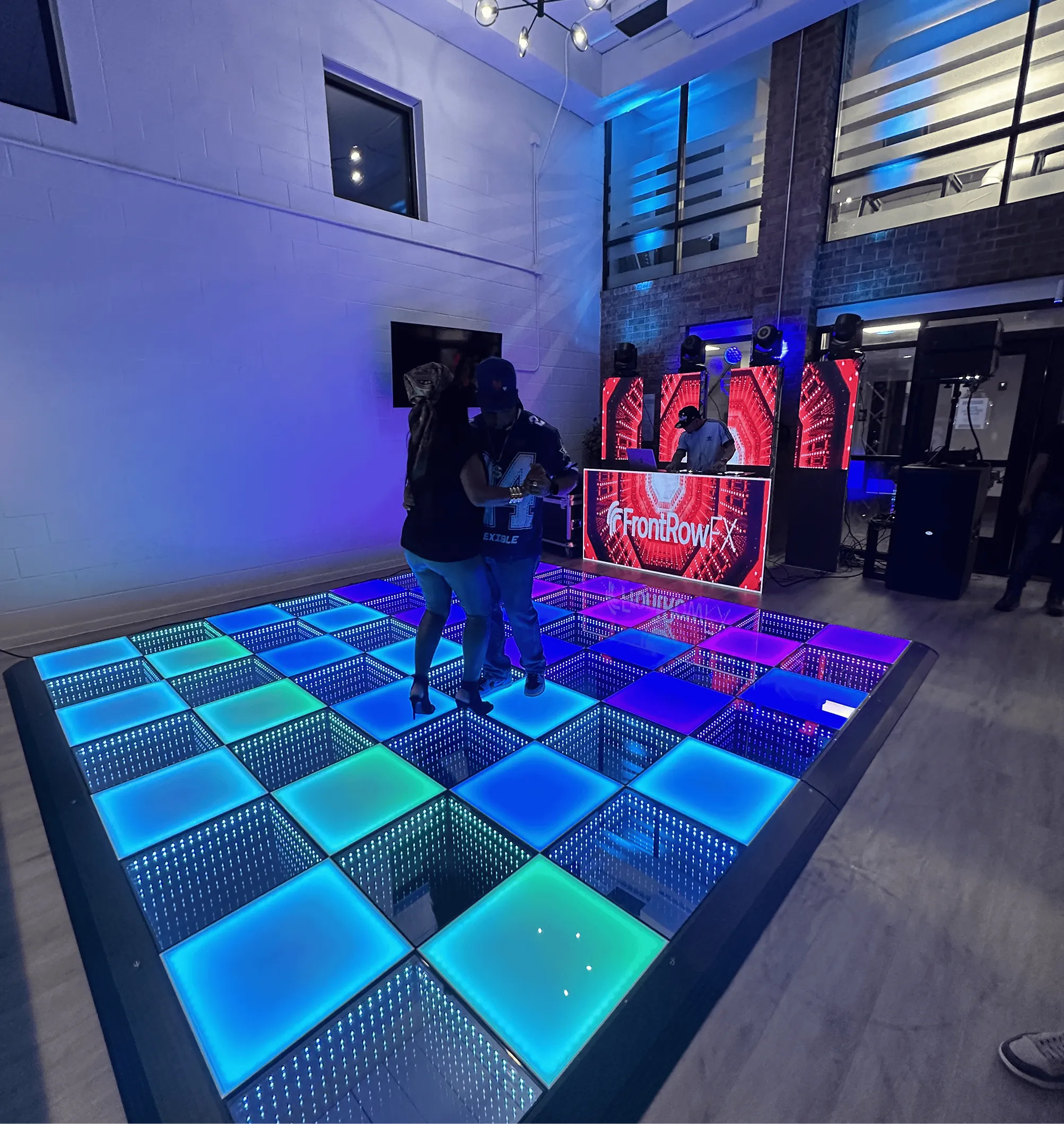 event production minneapolis led dance floor led screens lighting sound dj led robot wedding quinceanera corporate events