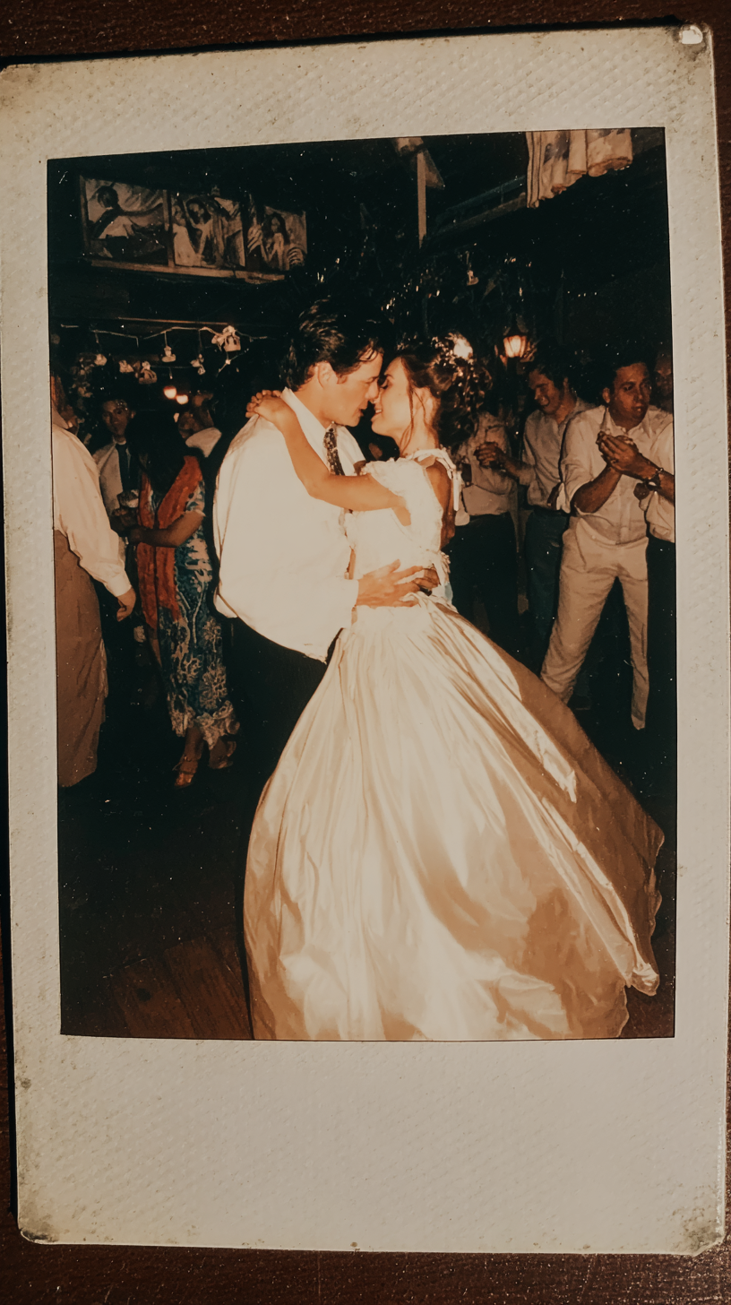 Wedding dance floor with DJ lighting and full event production