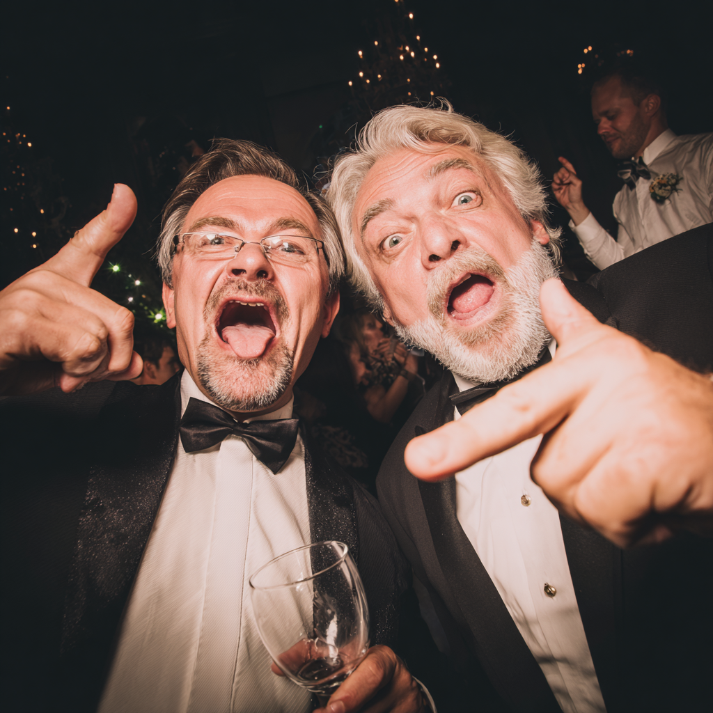 Wedding guests enjoying celebration and unforgettable moments